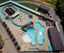 Pool aerial view