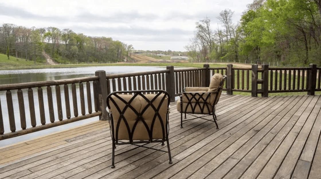 Lakehouse cabin interior