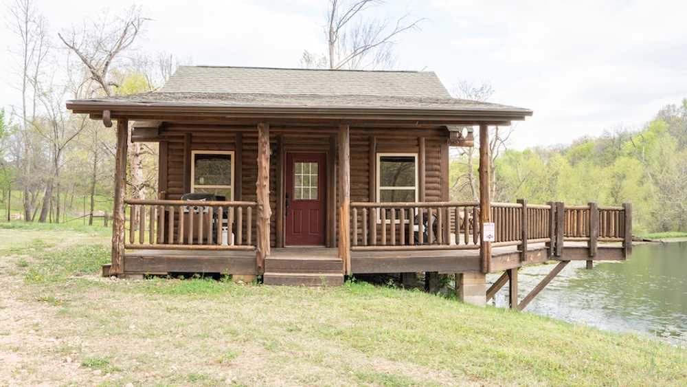 Lakehouse cabin interior