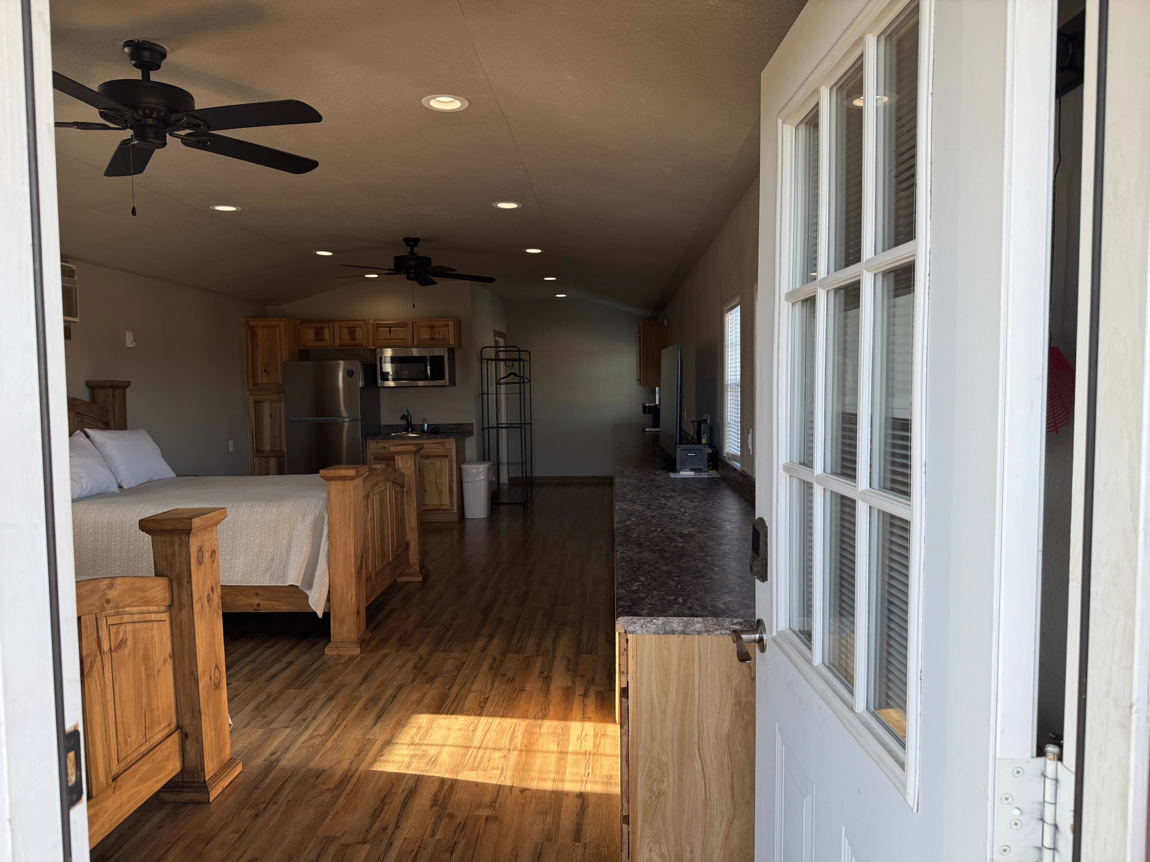 Trackside cabin bedroom